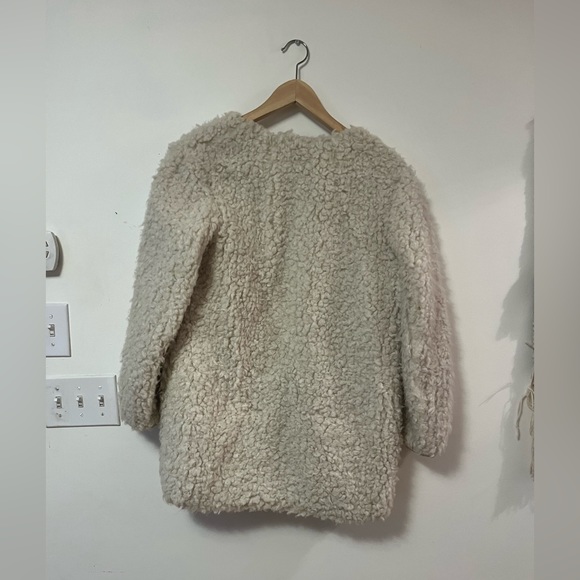 Wilfred Cream Sherpa Jacket with Rope Belt - Picture 2 of 4